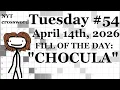 Tuesday 26 ACROSS ONLY CHALLENGE - NYT Crossword with Sam