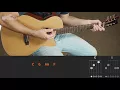 DONA MARIA (feat. Jorge) - Thiago Brava (simplified guitar lesson)
