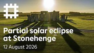 Partial solar eclipse at Stonehenge 2026