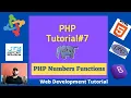 PHP Tutorials PHP Numbers Functions What is PHP Numeric Functions PHP Tutorial in Hindi