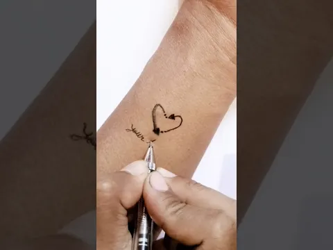 Download MP3 how to make heart tattoo with arrows|tattoo with meaning|#tattoos #shot #shorts #trending