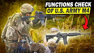 How to do a Functions Check for U S Army M4