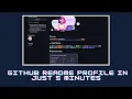Create a professional Github Readme profile in just 5 minutes 2025 Step by Step