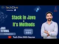 Java Stack Its Methods Collections Framework Tutorial