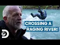 Russell Is Forced To Cross Raging Rapids In His Hunt For Bigfoot Expedition Bigfoot
