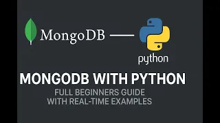 MongoDB with Python Complete Integration Tutorial for Beginners