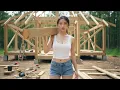 Lagu CEO Couple Left The City For The Forest.From Scratch We Built A Wooden House In The Middle Of Nature