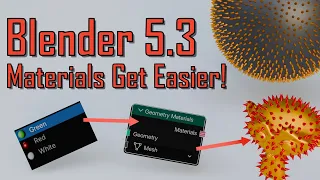 Finally Materials That Make Sense in Geometry Nodes Blender 5 3