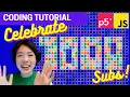 p5 js Coding Tutorial Interactive Blobs to Celebrate 1 000 Subs