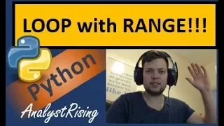 Python 3 6 Creating a LOOP with a RANGE Function