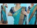How to Drape a Heavy Stone Work Silk Saree for a Slim and Attractive Look Easy Silk Saree Drapi