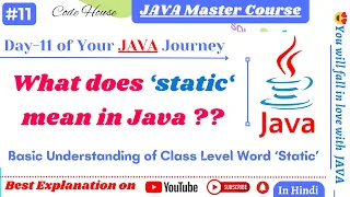 What does static mean in Java Basic Understanding of Class Level Word Static mean in Java