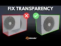 Fix Image Transparency Issue in Blender