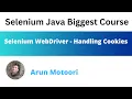 Selenium WebDriver - Handling Cookies