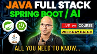Java Full Stack Spring Boot AI Live Course Details