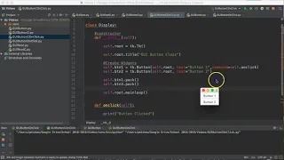 PYTHON 3 TKINTER - GUI BUTTON CLASS ONCLICK