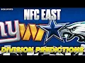 2026 NFC East Predictions Picks to Win Final Standings
