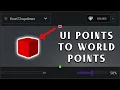 How to convert UI points to world points in Unity