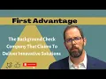 First Advantage The Company You NEED To Know About