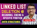 DS - 5-Single Linked List in C Deletion from Beginning End Specific Position DSA using C