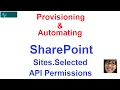 SharePoint Sites Selected Automation