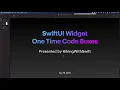 SwiftUI Widget - One Time Code Boxes