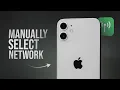 How to Manually Select Network on iPhone tutorial