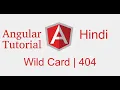 Angular 9 hindi tutorial wildcard page not found 404