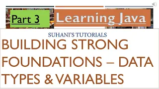 Learning Java - Part 3