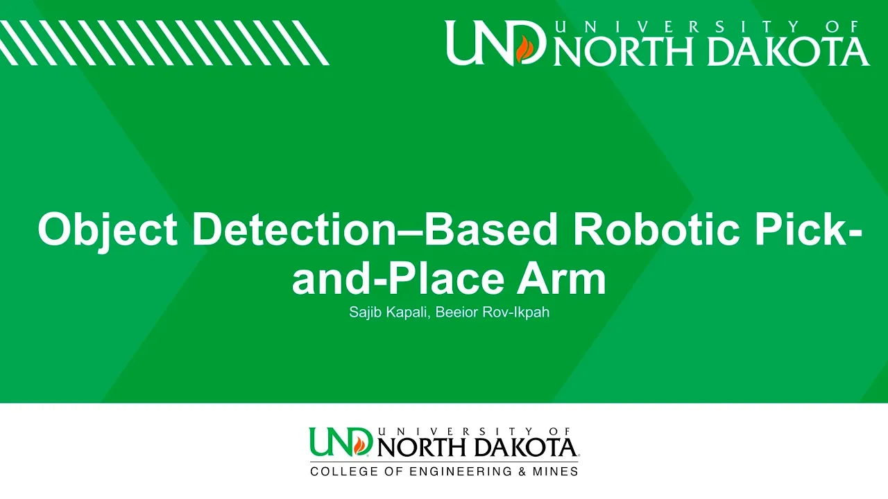 Object Detection-Based Robotic Pick-and-Place Arm