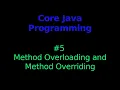 Core Java Programming Novice to Expert - Method Overloading and Method Overriding