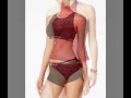 Calvin Klein Sporty Bra Bikini Top Swim Boyshorts