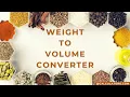 Weight to Volume Converter - Convert Grams to mL Cups More