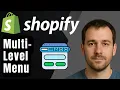 How to Customize Header Dropdown Menu Add Multi-Level Navigation in Shopify Dawn Theme 2025