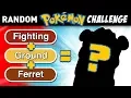 Randomly Generated Pokemon DRAWING CHALLENGE