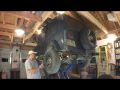 Harbor Freight 6000 Lb Scissor Lift extended to its full height