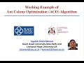 Working Example of Ant Colony Optimization ACO Algorithm