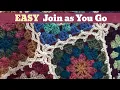 The Flat Braid Join Boho Granny Square Blanket Pt 2