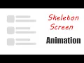 Master Skeleton Screen Gradient Animation with HTML and CSS Web Design Tutorial