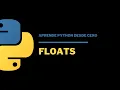 2 2 Que es un Float en Python Aprende Python desde 0
