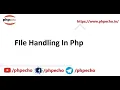 File Handling in