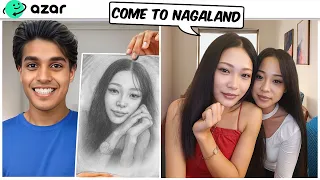 Using Ai Fake Drawing to Impress girls on Azar