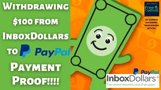 Inbox dollars wit raw 100 to PayPal