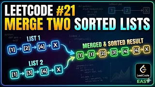 LeetCode 21 - Merge Two Sorted Lists C Linked List Solution Easy Explanation