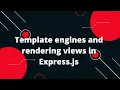 Express NodeJS Tutorial in Hindi Template engines and rendering views in Express js