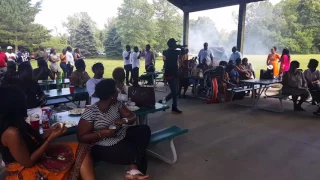 shizzo performing at the rwandan liberation celebration indiana