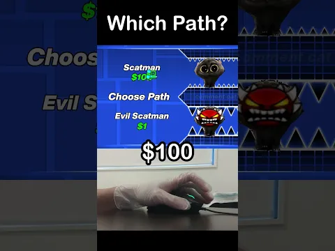 Geometry Dash PRO vs IMPOSSIBLE Scatman Paths?