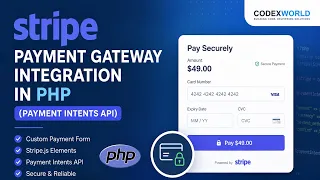 Stripe Payment Gateway Integration in PHP Accept Credit Card Payments using Payment Intents API