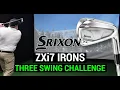 Testing the Srixon ZXi7 Irons THREE SWING CHALLENGE