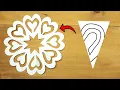 Paper Cutting Snowflake For Christmas DIY Paper Christmas Decorations Easy Paper Crafts